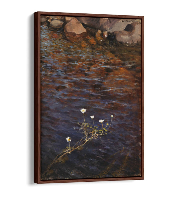 Float Effect Canvas Art - Pond Water Crowfoot Handmade Premium Wall Decor