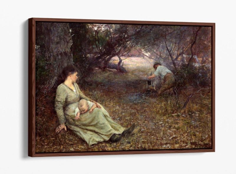 Canvas Wall Art Print Featuring Frederick McCubbin | Handmade Float Effect Canvas Panel