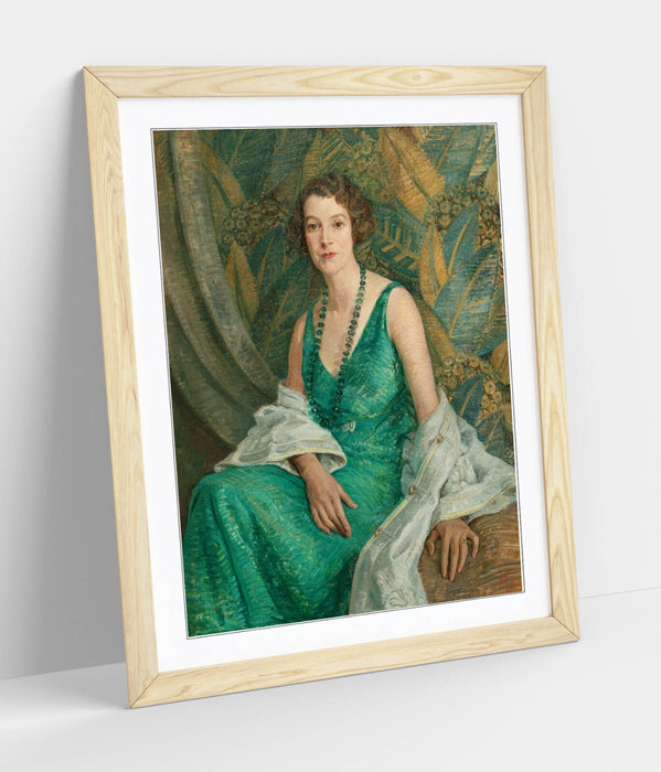 Framed Wall Art Poster – Portrait Wall Art with Wood Grain Frame, Ready to Hang