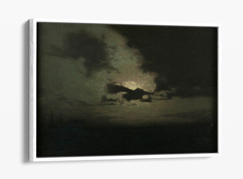 Canvas Wall Art - L. Birge Harrison Hidden Moon | Float Effect, Premium Frame
