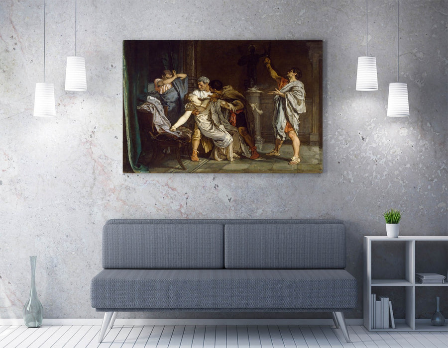 EDUARDO ROSALES, THE DEATH OF LUCRETIA -CANVAS WALL ART PICTURE PRINT