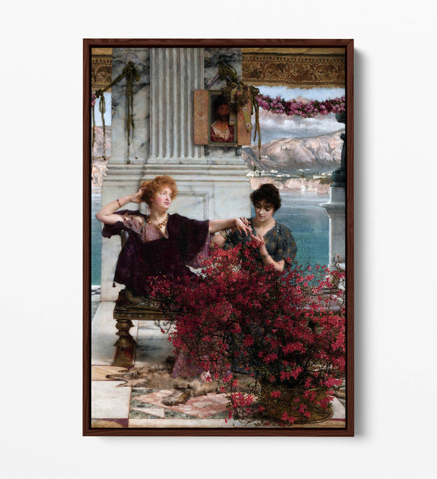 Canvas Wall Art Print - Lawrence Alma Tadema Love's Jewelled Fetter Float Effect