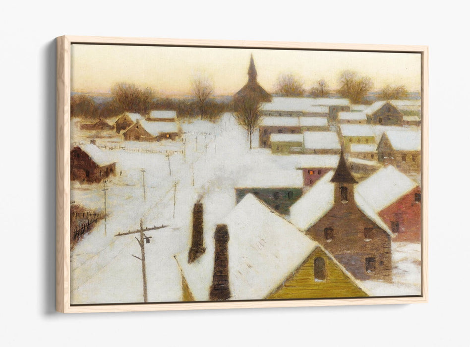 L. BIRGE HARRISON, FROSTY MORNING -FLOAT EFFECT CANVAS WALL ART PRINT