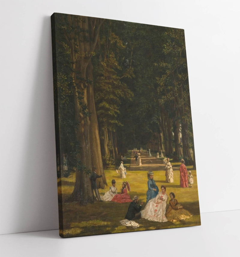 Canvas Wall Art - Valentine Cameron Prinsep The Avenue Premium Print On Archival Grade Canvas