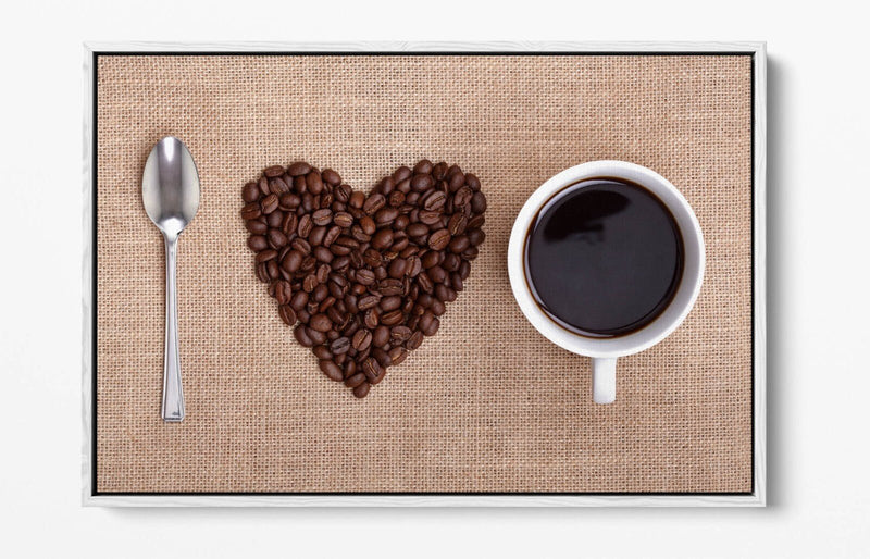 Coffee Canvas Wall Art - Handmade Float Effect Canvas Wall Decor Print