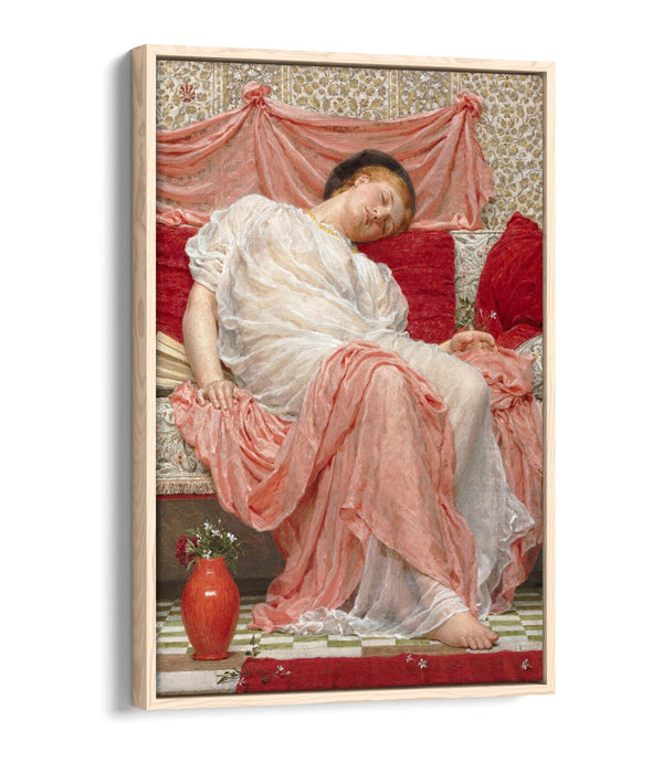ALBERT JOSEPH MOORE, JASMINE-FLOAT EFFECT CANVAS WALL ART PIC PRINT