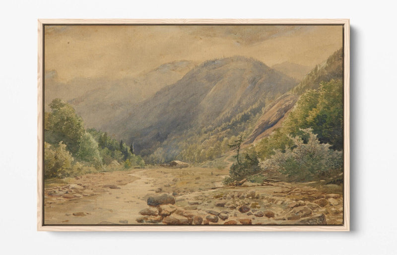 Canvas Wall Art Print - Rainy Day Painting on Premium Float Effect Canvas