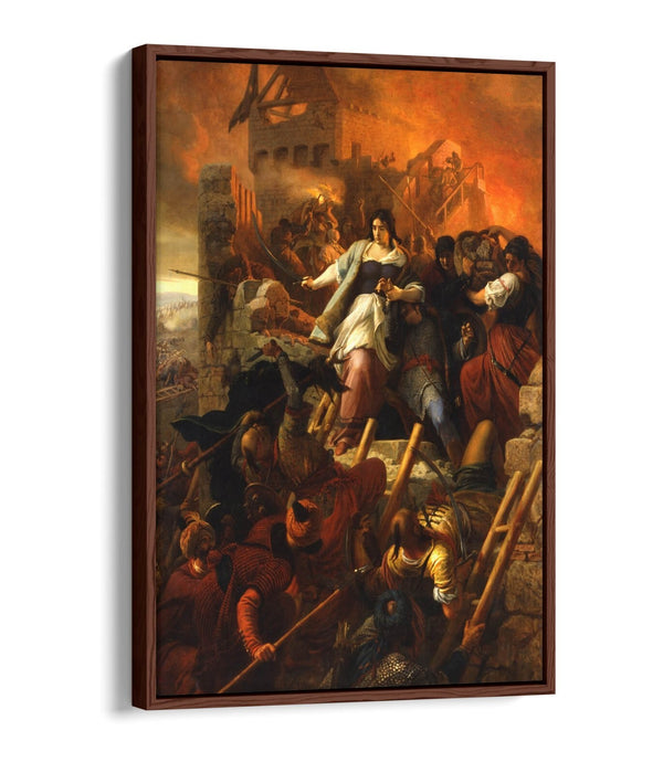 BERTALAN SZEKELY, THE WOMEN OF EGER -FLOAT EFFECT CANVAS WALL ART PIC PRINT