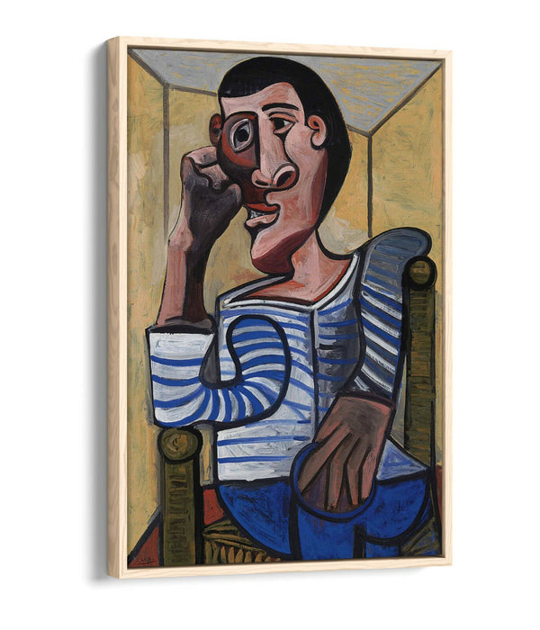 PABLO PICASSO THE SAILOR -FLOAT EFFECT CANVAS WALL ART PIC PRINT- BROWN