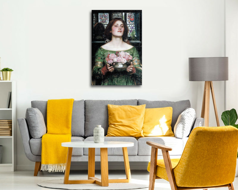 Canvas Wall Art – Handmade John W Waterhouse Print With Premium Varnish Finish
