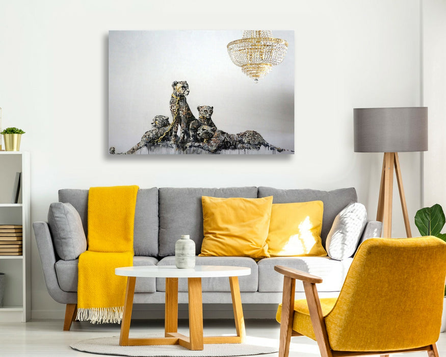 BANKSY CANVAS STREET WALL ART PRINT ARTWORK - Panthere