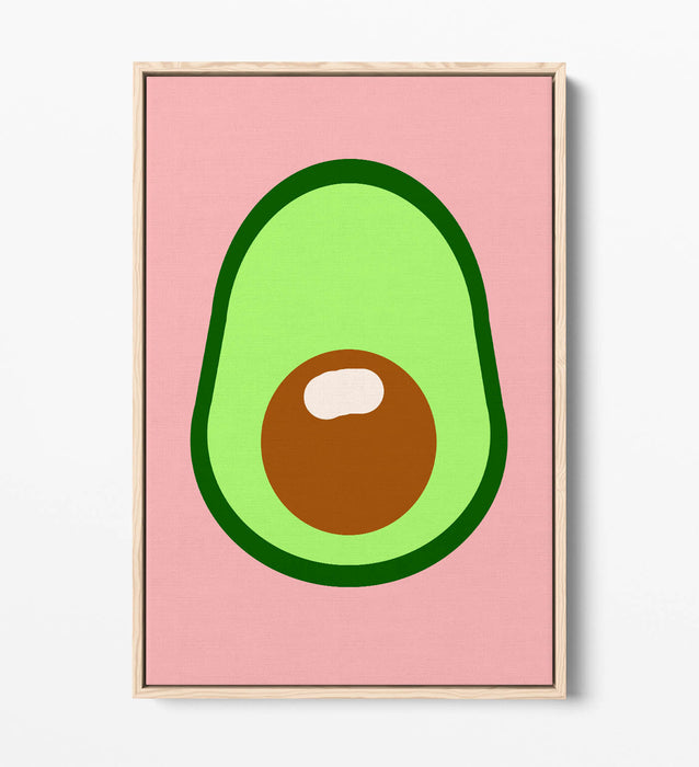 AVOCADO TRENDY MINIMALIST KITCHEN -FLOAT EFFECT CANVAS WALL ART PRINT