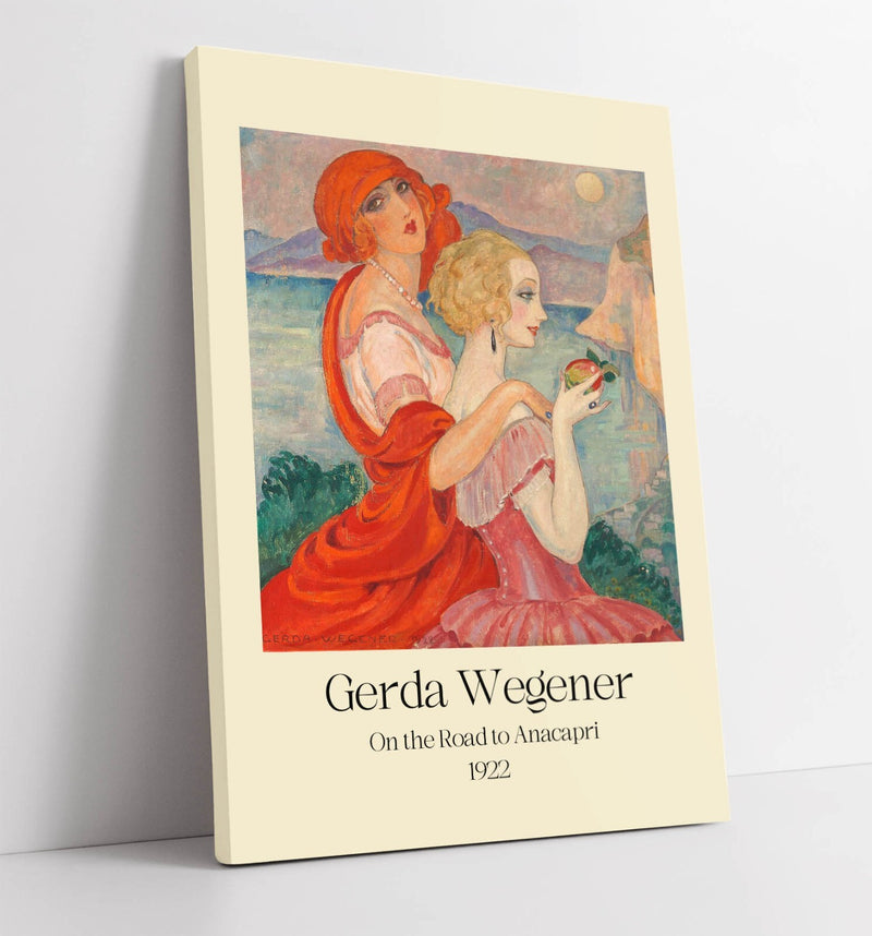 Canvas Wall Art - Gerda Wegener Road To Anacapri Poster | Premium Print