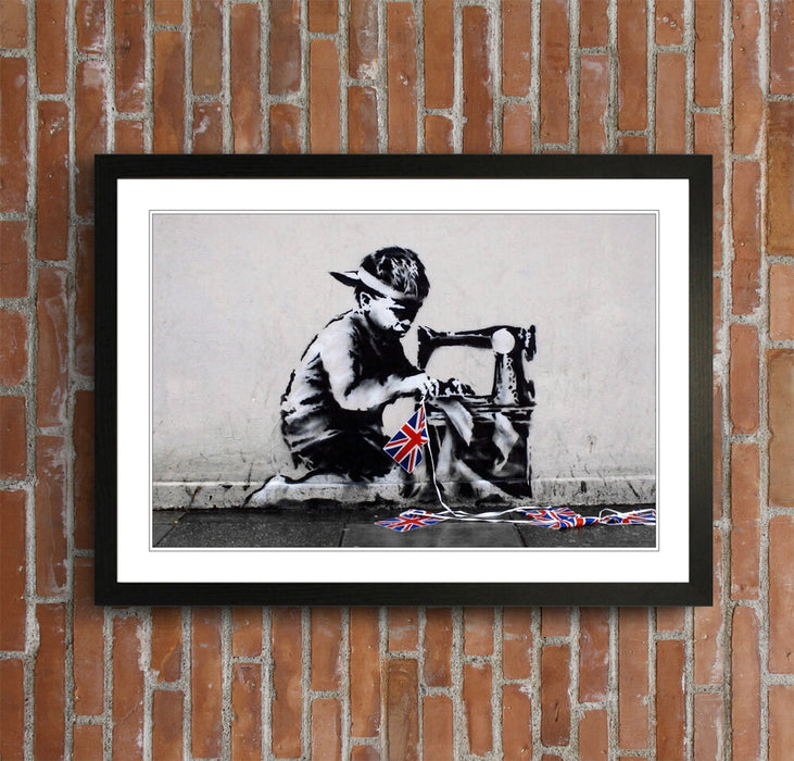 Banksy Framed Art Poster – Handmade UK Frame With Graffiti Wall Art Print