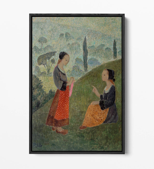 PAUL SERUSIER, MORNING MISTS -FLOAT EFFECT CANVAS WALL ART PIC PRINT