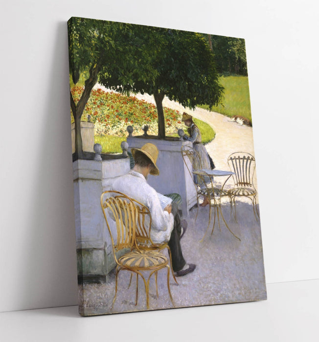 Canvas Wall Art – Gustave Caillebotte Orange Trees Painting | Premium Varnish Finish