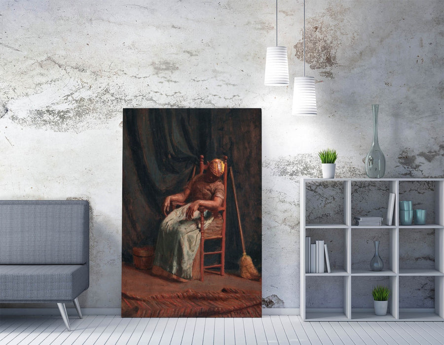 Canvas Wall Art - Thomas Anshutz Aunt Hannah Print | Handmade UK Canvas Art