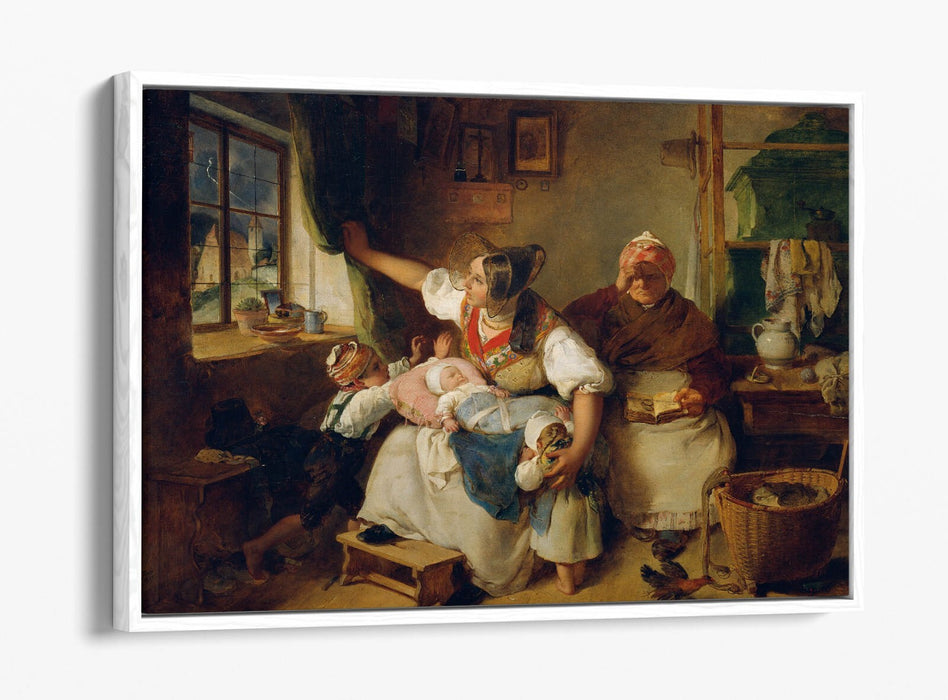 Canvas Wall Art Print - Thunderstorm Float Effect on Premium 30mm Deep Frame