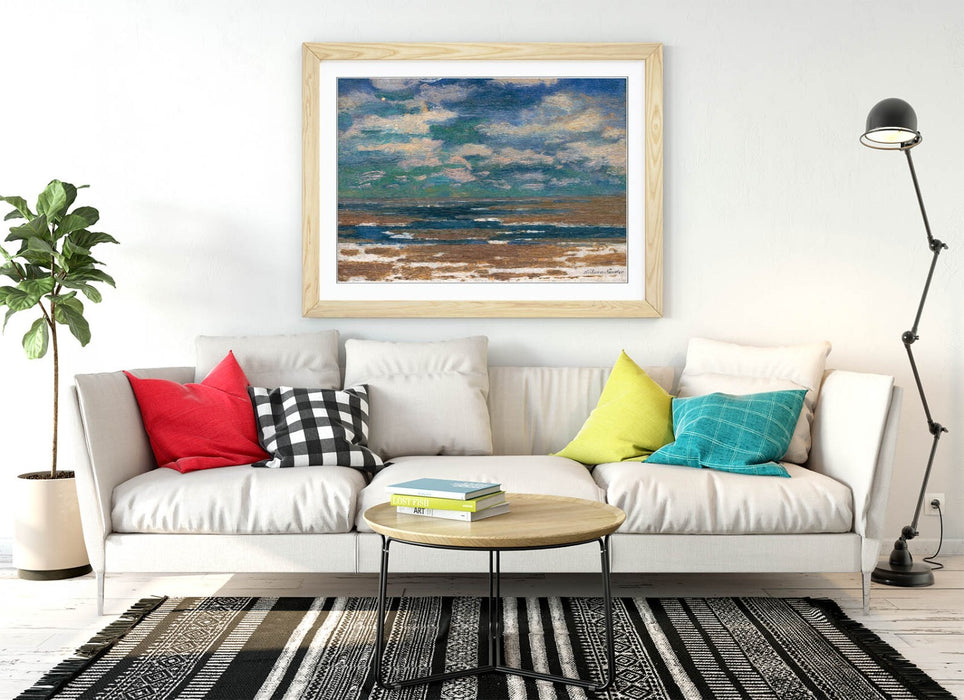 Framed Art Poster - Landscape Wall Art With Spring Clouds Print | Handmade UK