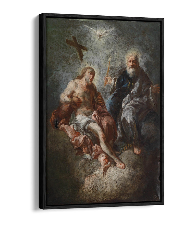 Canvas Wall Art - Franz Maulbertsch Mercy Seat | Float Effect Canvas Print