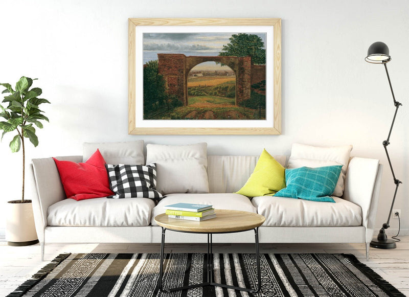 Framed Wall Art Poster - Thomas Ender Cemetery Gate Print | Handmade UK Art