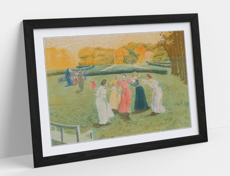 Framed Wall Art - Alexandre Lunois Blind Man's Buff Print | Matte Paper Poster