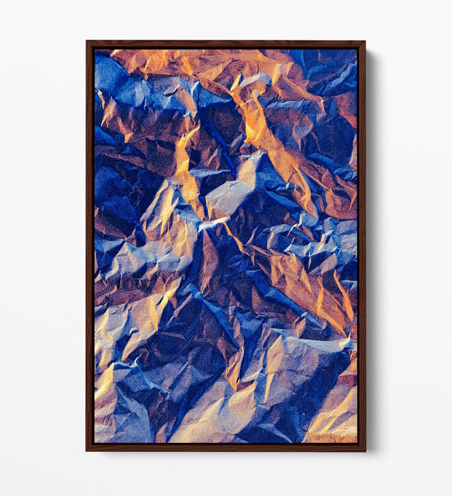 Mountain Rocks Canvas Art - Abstract Wall Art | Float Effect Canvas Print