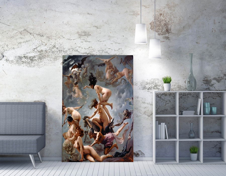 Witches Canvas Print | Luis Ricardo Falero Artwork | Premium Varnish Finish Satin Wall Art
