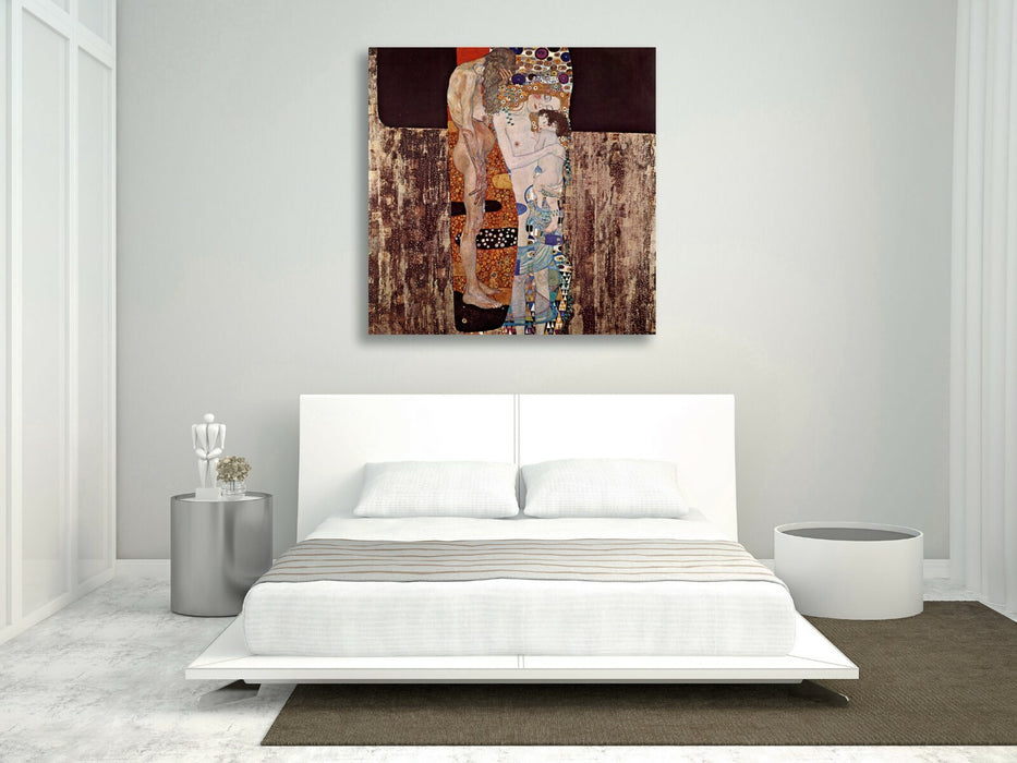 THE THREE AGES OF WOMAN CANVAS WALL ART PICTURE PRINT PAINTING Gustav Klimt