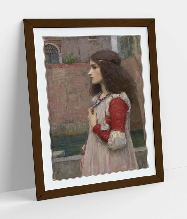 JOHN WILLIAM WATERHOUSE, JULIET -ART FRAMED POSTER PICTURE PRINT ARTWORK- BEIGE
