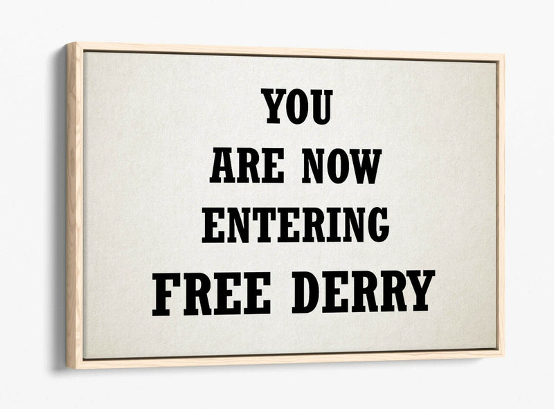 Float Effect Canvas - Handmade Derry Print on Premium Deep Frame Artwork