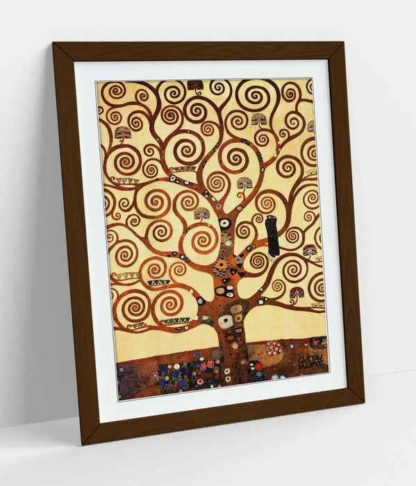 GUSTAV KLIMT TREE OF LIFE STOCLET -ART FRAMED POSTER PICTURE PRINT ARTWORK- GOLD