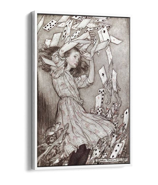 LEWIS CARROLL, ALICE'S ADVENTURES IN WONDERLAND -FLOAT EFFECT CANVAS ART PRINT