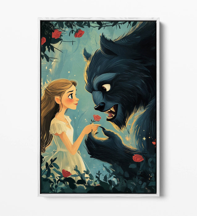 Kids Canvas Wall Art - Fairy Tale Bedroom Art | Float Effect Premium Print