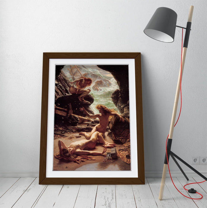 Framed Art Poster - Edward John Poynter Cave of the Storm Nymphs Print | UK Made Frame