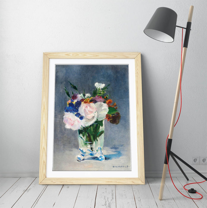 Framed Art Poster - Edouard Manet Flowers In A Crystal Vase | Handmade Wall Art Print