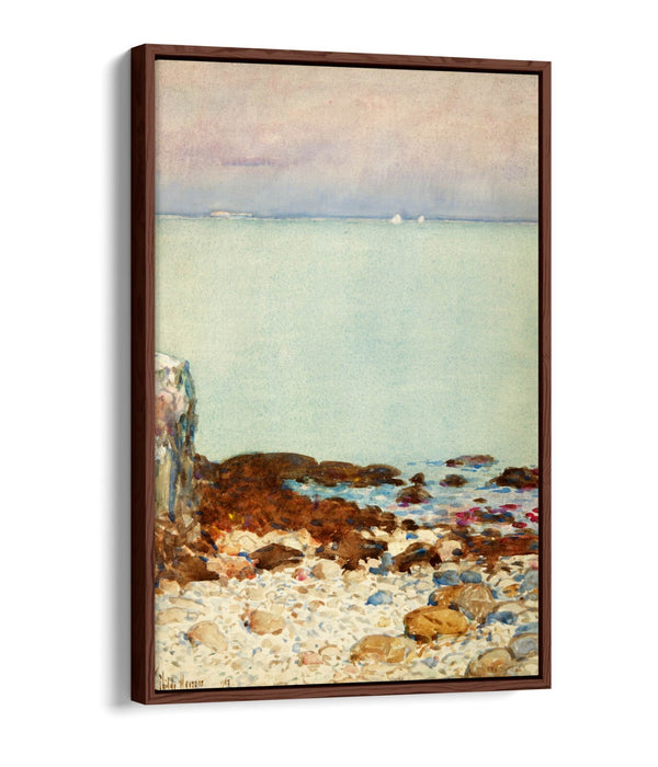 Float Effect Canvas Art – Low Tide Isle Of Shoals Painting | Handmade UK Canvas