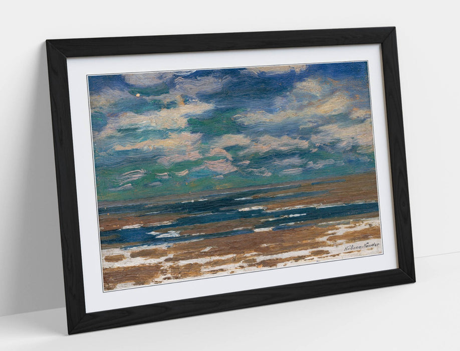 Framed Art Poster - Landscape Wall Art With Spring Clouds Print | Handmade UK