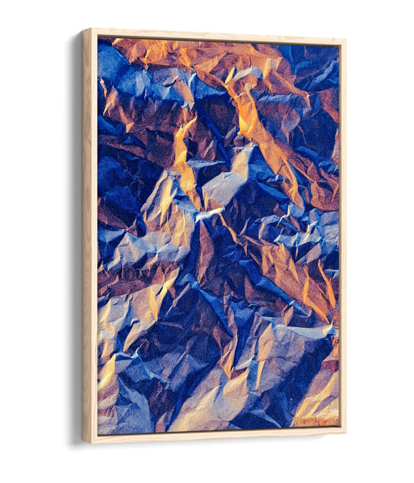 Mountain Rocks Canvas Art - Abstract Wall Art | Float Effect Canvas Print