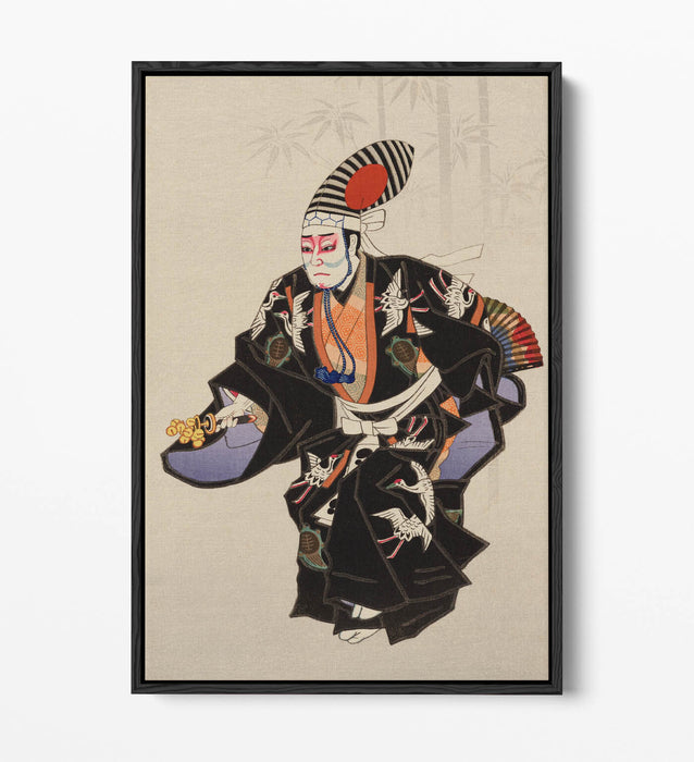 NATORI SHUNSEN, A SANBASO DANCER -FLOAT EFFECT CANVAS WALL ART PRINT