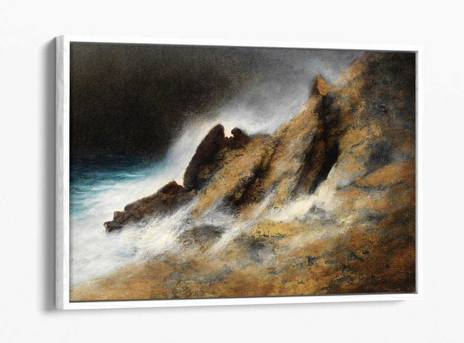 Canvas Wall Art Print – Stormy Sea Painting on Premium Float Effect Canvas