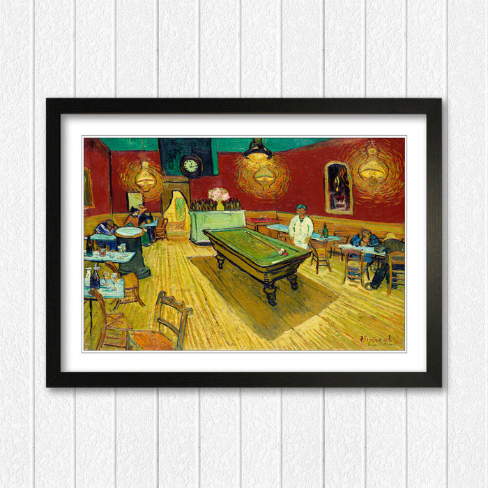 Van Gogh Wall Art - The Night Cafe Classic Framed Art Poster With Quality Wood Frame
