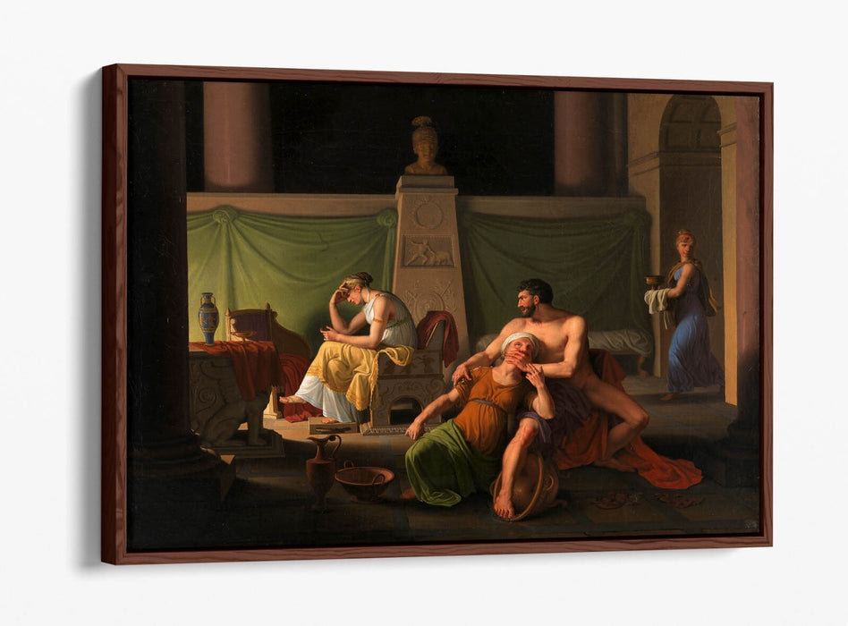 C.W ECKERSBERG, ODYSSEUS' HOMECOMING -FLOAT EFFECT CANVAS WALL ART PIC PRINT