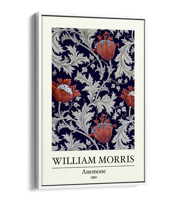 Canvas Art Print – William Morris Print With Float Effect Frame | Handmade UK Canvas