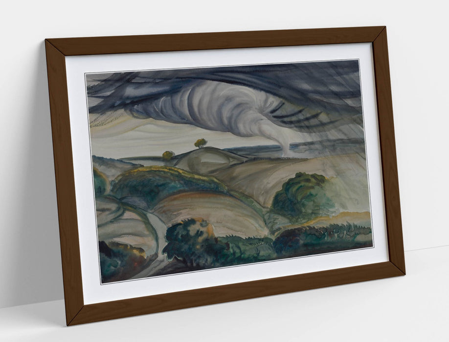 Framed Wall Art - Paul B Travis Tornado Painting Print | Handmade UK Decor