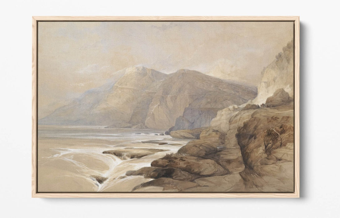Float Effect Canvas Art - Coast Of Syria Handmade Canvas Wall Art Print