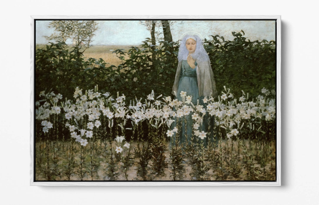 GEORGE HITCHCOCK, THE ANNUNCIATION -FLOAT EFFECT CANVAS WALL ART PRINT