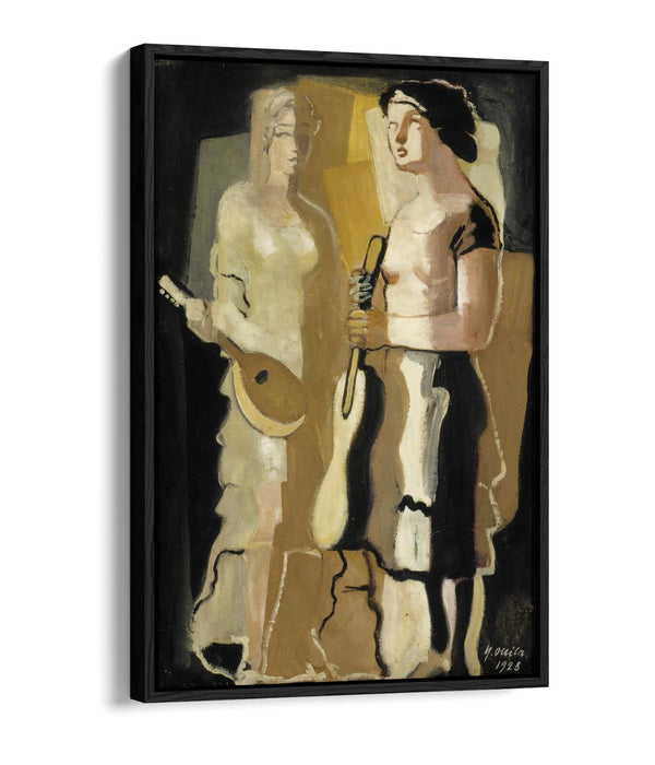 Float Effect Canvas Art - Musicians Wall Decor on Premium Deep Frame Print