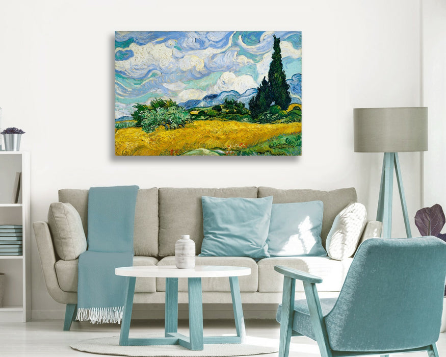 VAN GOGH CANVAS WALL ART PRINT ARTWORK PICTURE Wheat Field with Cypresses