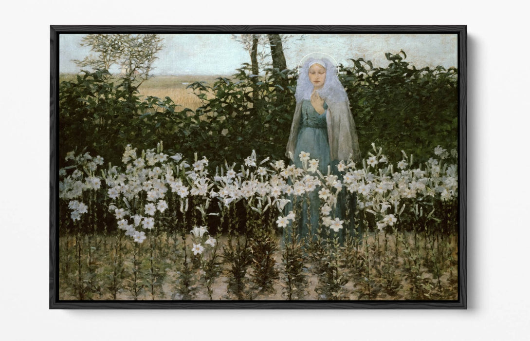 GEORGE HITCHCOCK, THE ANNUNCIATION -FLOAT EFFECT CANVAS WALL ART PRINT